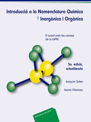 cover image of Introducció a la nomenclatura química. Inorgànica i orgànica